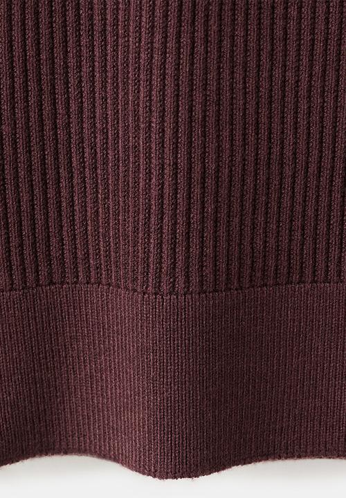 MANGO - Sweaterantiguas - Bordeaux