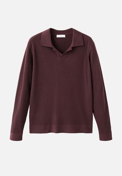 MANGO - Sweaterantiguas - Bordeaux
