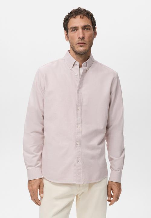 MANGO - Shirtoxford - Pastel Pink