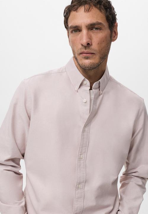 MANGO - Shirtoxford - Pastel Pink