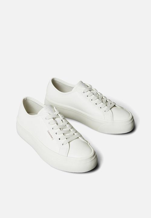 Calvin Klein - Vulc Flatform Lace Up - Lily White