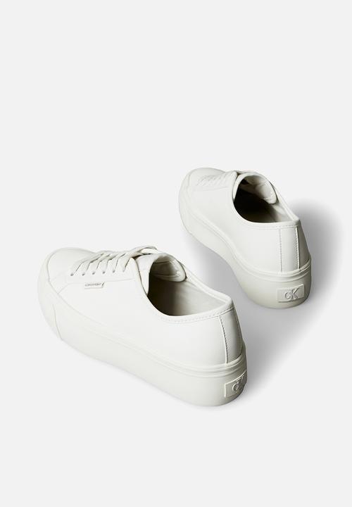Calvin Klein - Vulc Flatform Lace Up - Lily White