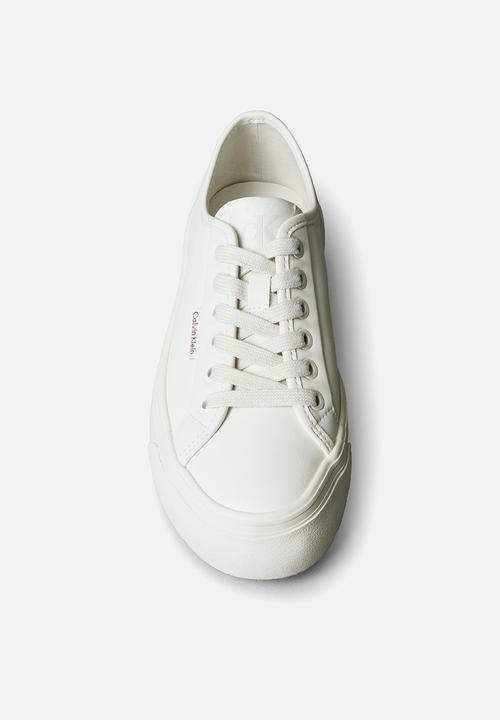 Calvin Klein - Vulc Flatform Lace Up - Lily White