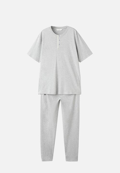 MANGO - Pijamapacknightcot - Grey