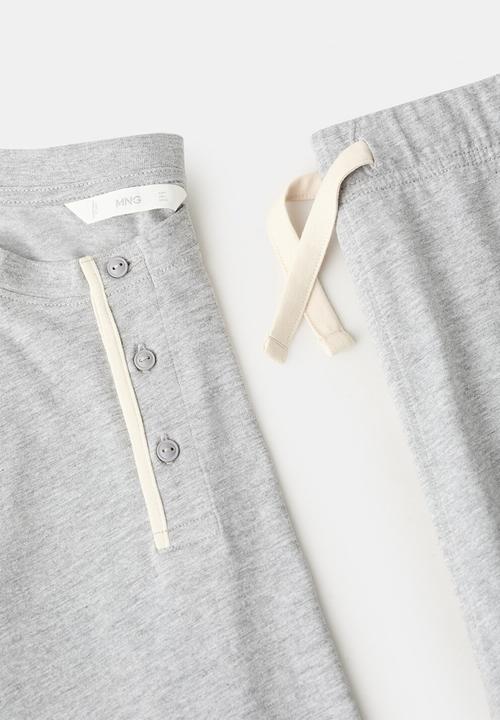 MANGO - Pijamapacknightcot - Grey