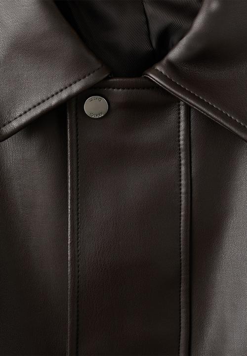 MANGO - Jacket Ely - Brown