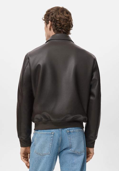MANGO - Jacket Ely - Brown