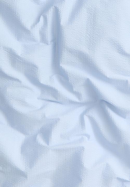 H&M - Seersucker double/king size duvet cover set - light blue