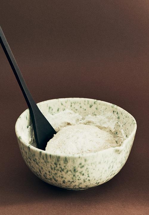 Stoneware mixing bowl - green