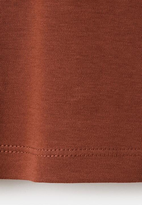 MANGO - T-shirt nisa - rust/copper