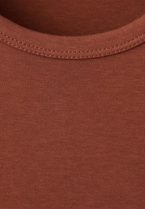 MANGO - T-shirt nisa - rust/copper