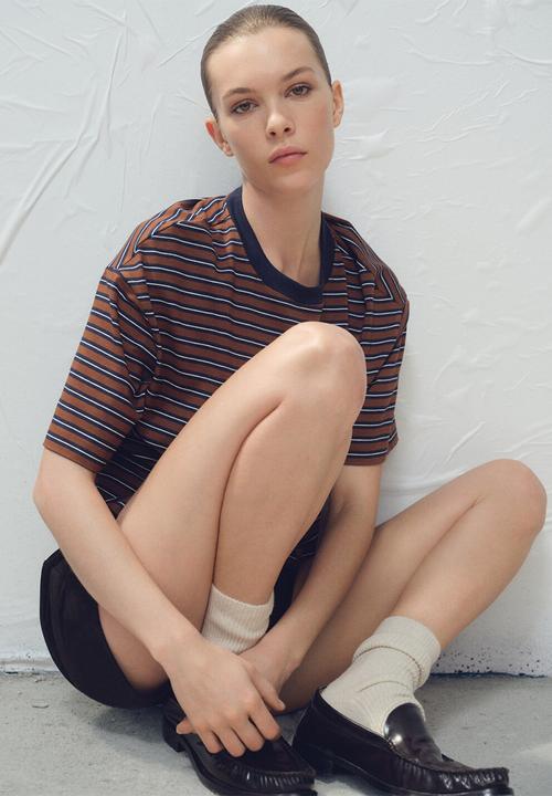 MANGO - T-shirt rali - rust/copper