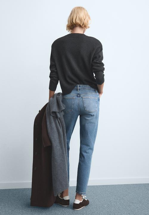 MANGO - Jeans newmom - medium blue