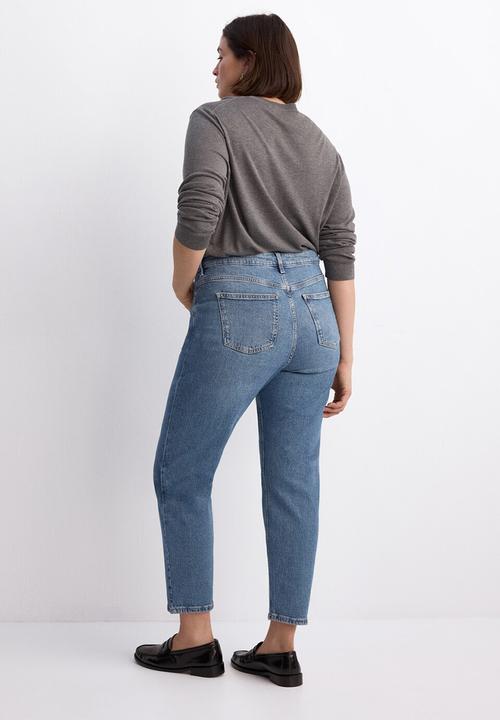MANGO - Plus jeans newmom - medium blue