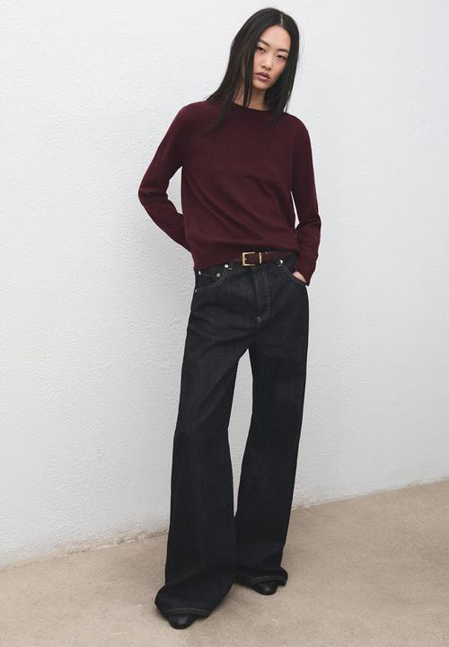MANGO - Sweater regalo - dark red