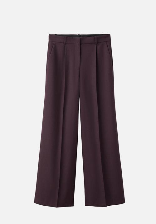 MANGO - Trousers hidra - dark red
