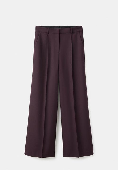 MANGO - Trousers hidra - dark red