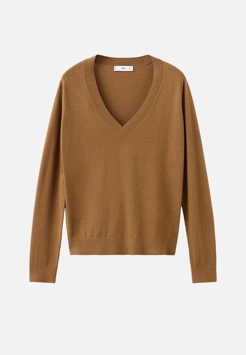MANGO - Sweater luccav - medium brown