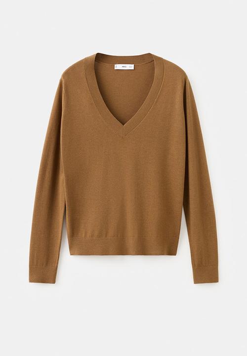 MANGO - Sweater luccav - medium brown