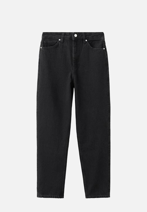 MANGO - Jeans mom2000  -  open gray