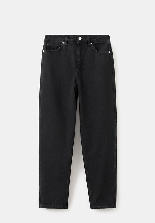 MANGO - Jeans mom2000  -  open gray