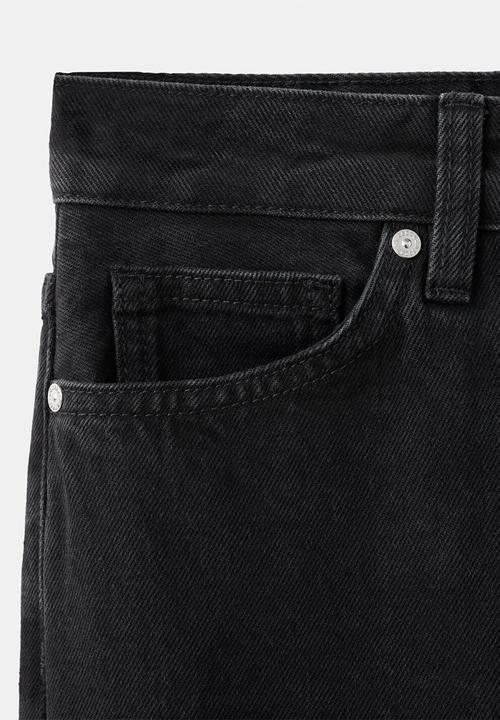 MANGO - Jeans mom2000  -  open gray