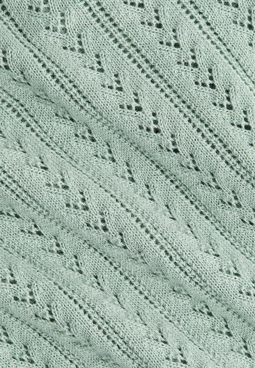 H&M - Pointelle-knit cotton cardigan -  light green