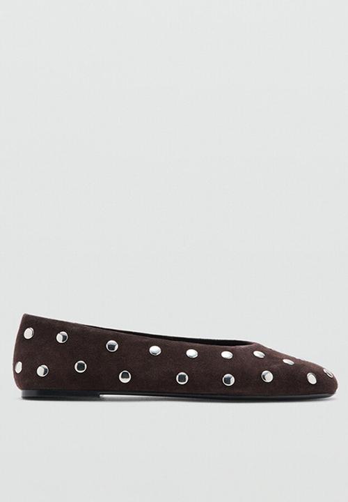MANGO - Savoir1 suede pump - dark brown