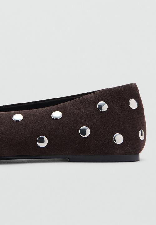MANGO - Savoir1 suede pump - dark brown