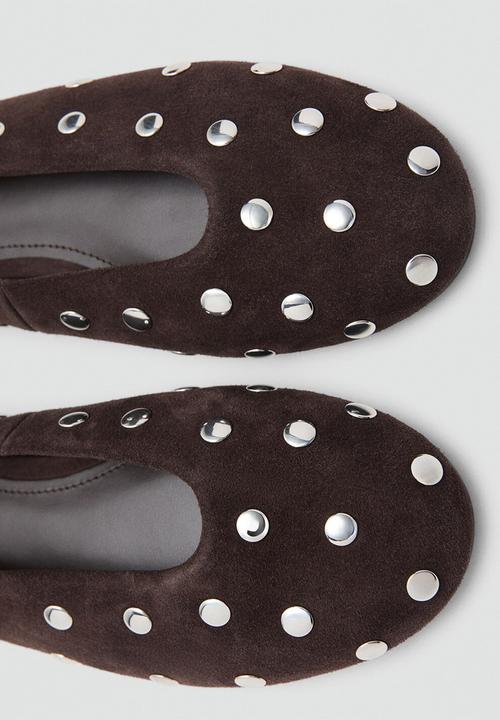 MANGO - Savoir1 suede pump - dark brown