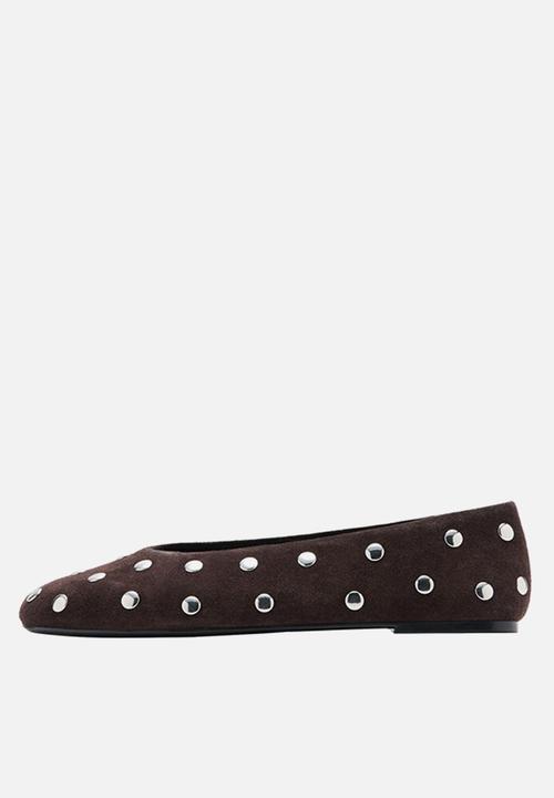 MANGO - Savoir1 suede pump - dark brown