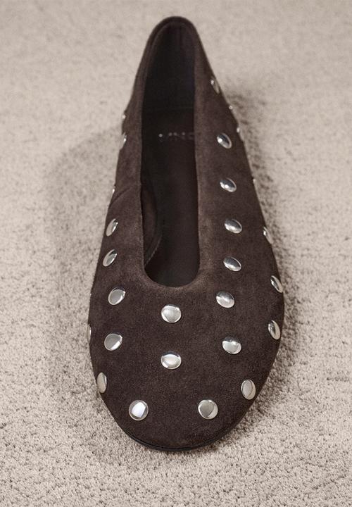MANGO - Savoir1 suede pump - dark brown