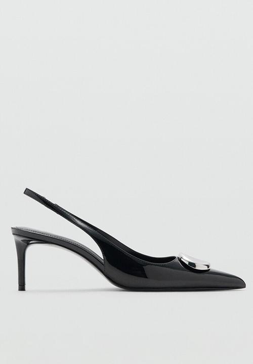 MANGO - Rimini stiletto slingback heel - black