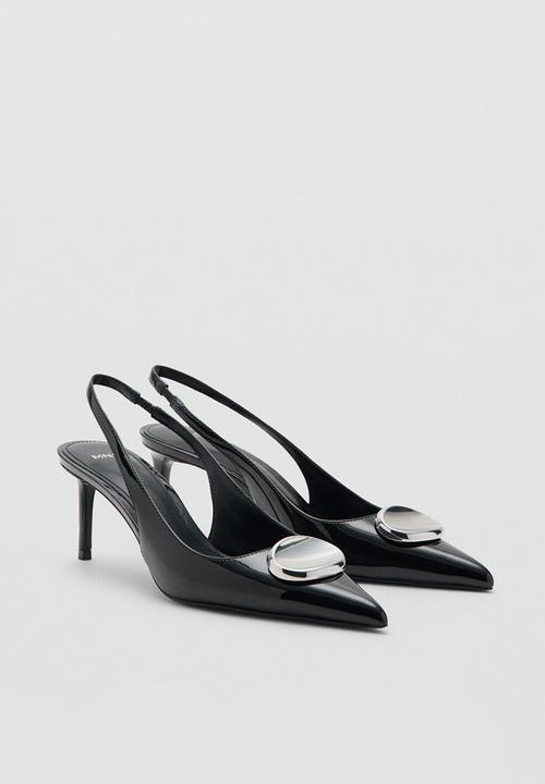 MANGO - Rimini stiletto slingback heel - black