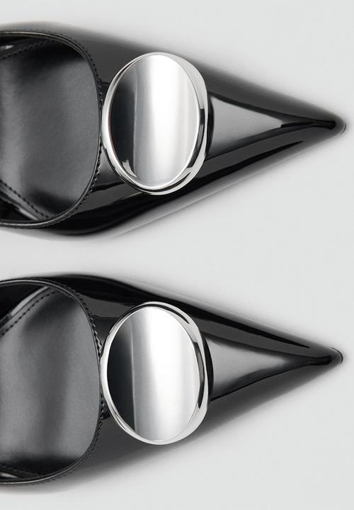 MANGO - Rimini stiletto slingback heel - black