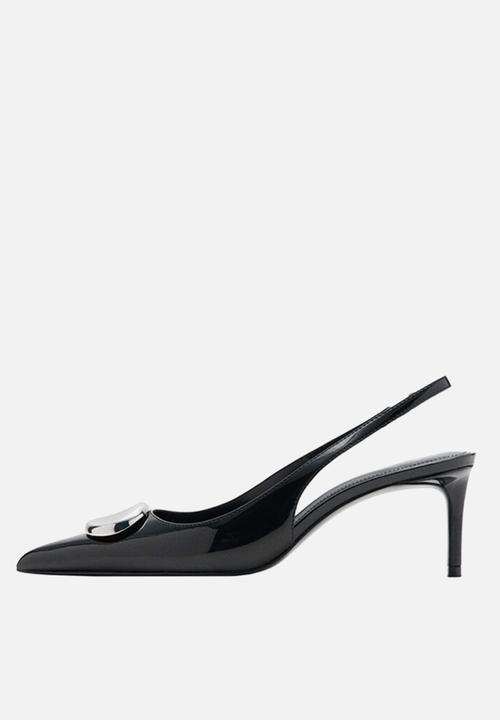 MANGO - Rimini stiletto slingback heel - black
