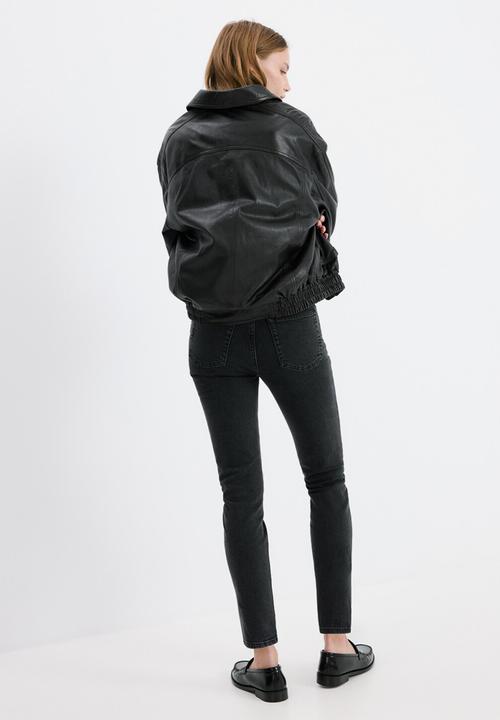 MANGO - Jeans claudia - open gray
