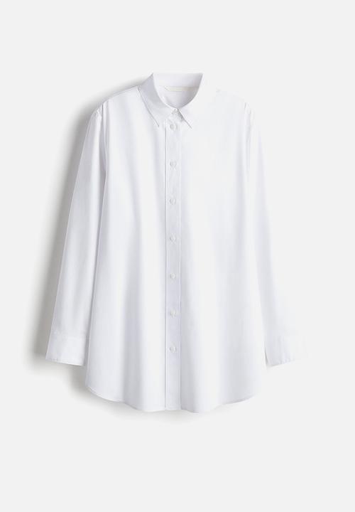 H&M - Oversized cotton shirt - white