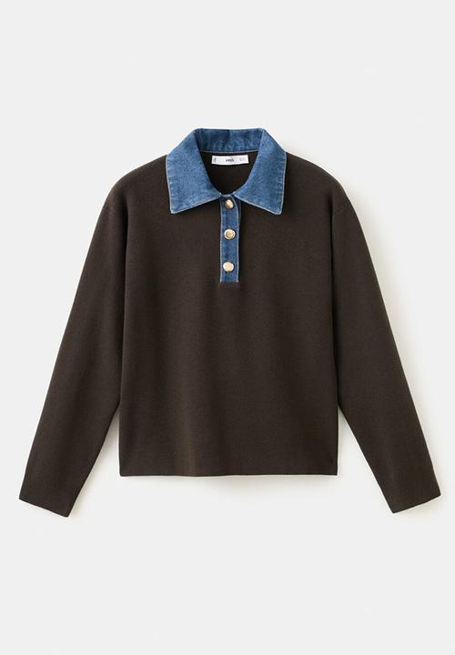 MANGO - Sweater abril - dark brown