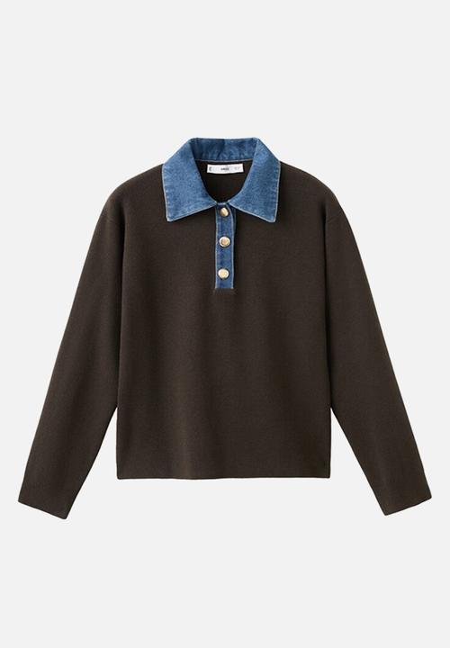 MANGO - Sweater abril - dark brown
