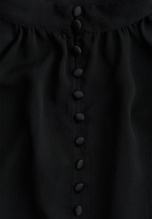 H&M - Crinkled blouse - black