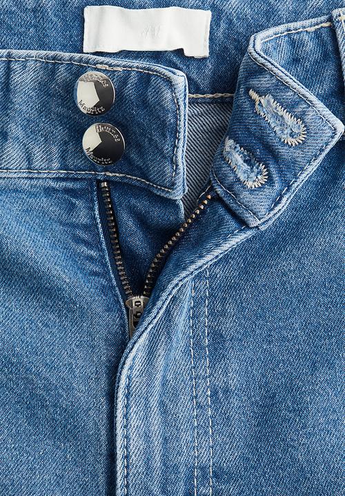 H&M - Wide high jeans - light denim blue
