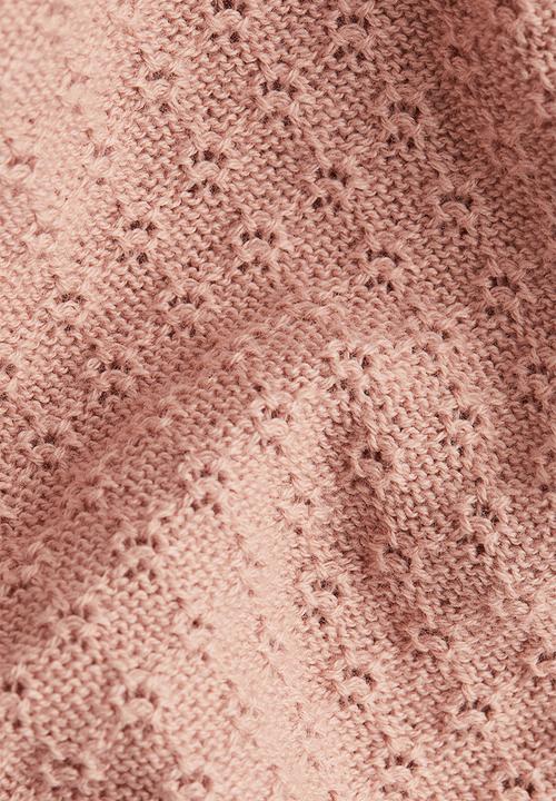 H&M - 2-piece pointelle-knit cotton set - pink