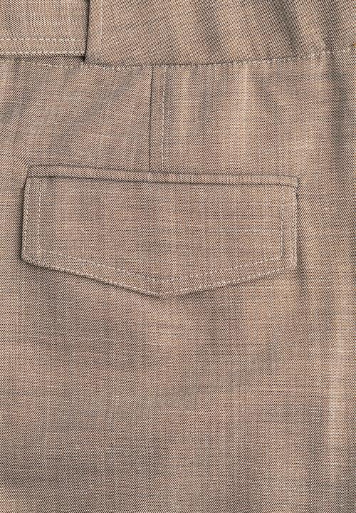 H&M - Wide tailored trousers - beige marl