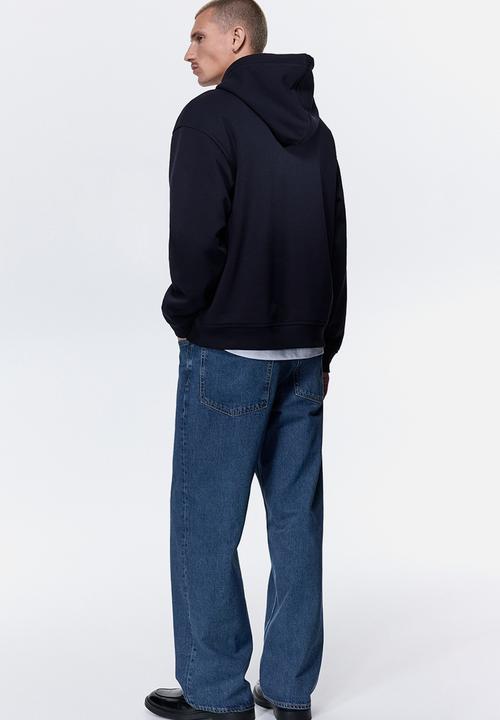 H&M - Loose fit hoodie - navy blue 