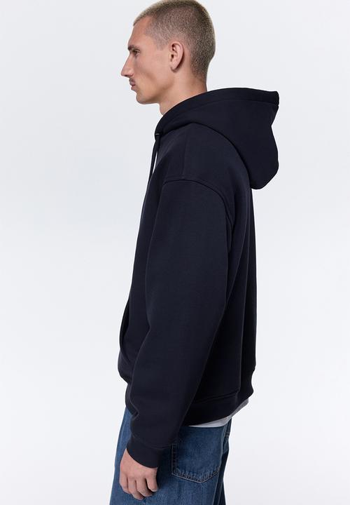H&M - Loose fit hoodie - navy blue 