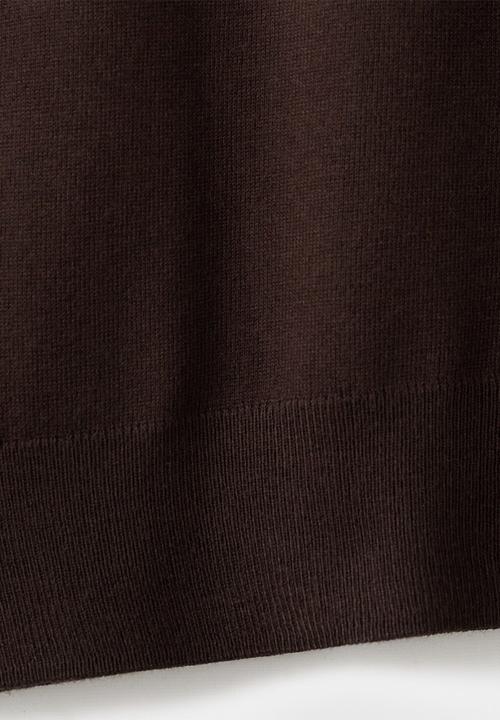 MANGO - Sweater lucca - dark brown