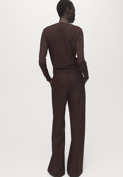 MANGO - Sweater lucca - dark brown