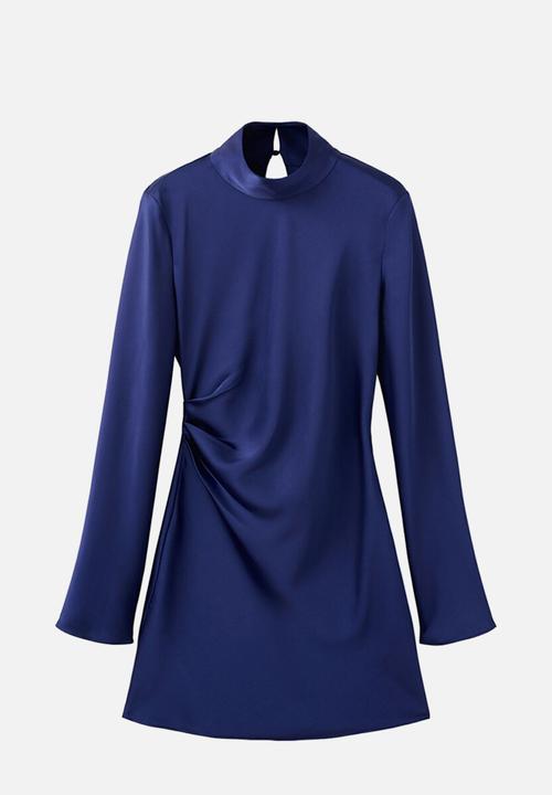 MANGO - Dress bronzo - medium blue