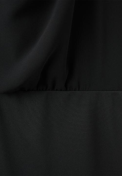 MANGO - Dress menta - black